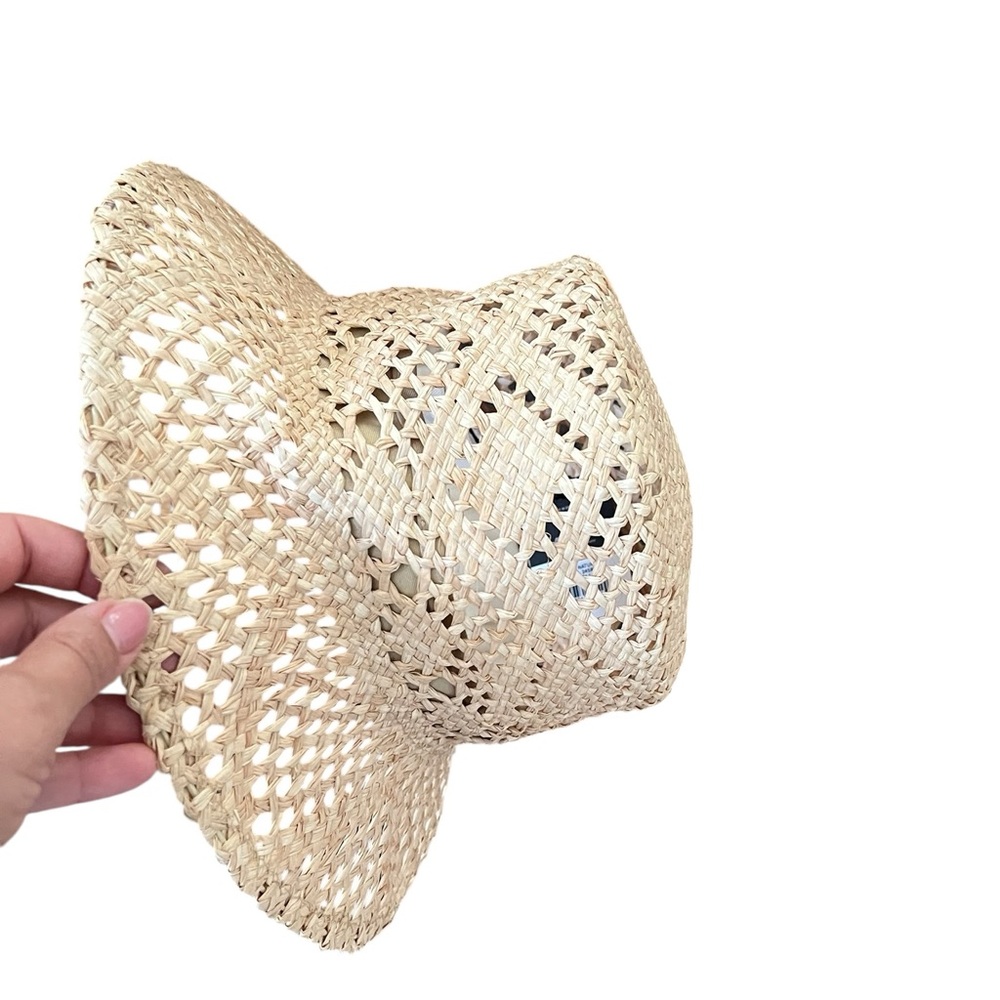 SOFIA STRAW BUCKET HAT by Hemlock in Natural size Medium NWT - Picture 7 of 9
